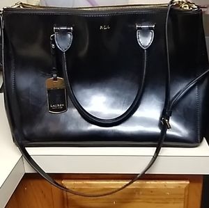 Ralph Lauren mini double zip hand satchel